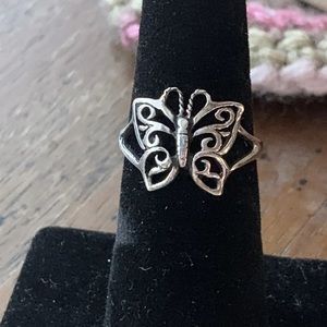 925 Butterfly Ring